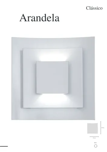Kit 5 arandelas 3D