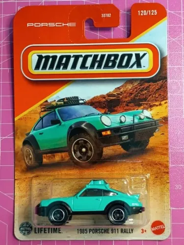 Matchbox - 1985 Porsche 911 Rally Verde-claro