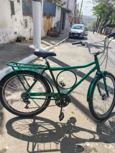 BIKE ARO 26 BARRA FORTE, NOVA COM MARCHA ARO AEREO