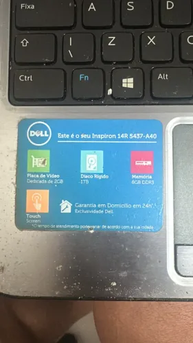 Notebook DELL INSPIRON  14R 5437-a40 com tela touch