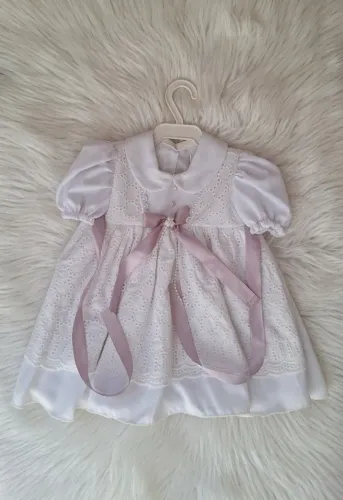 Vestido de Batismo Infantil Rociclê