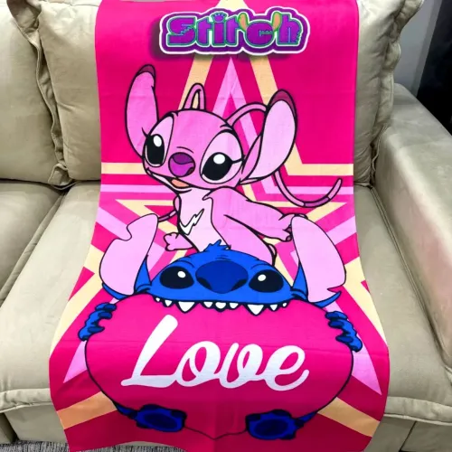 Toalha de banho infantil, (Menina Stitch) e ( Menino homem aranha) Nova