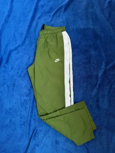 calça nike - original - verde - branco - logo bordado - nike sportswear nsw pant oh wvn co