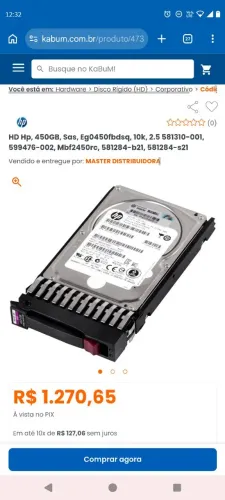 HD SAS 600GB E 450GB
