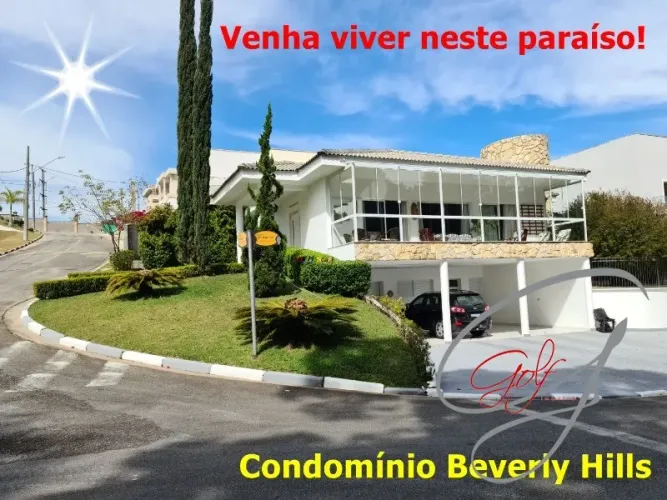 LINDISSIMA CASA C/ 424m², 5 SUÍTES (2 C/ CLOSET) NO CONDOMÍNIO BEVERLY HILLS EM JANDIRA-SP
