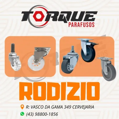 Rodízios Pé Nivelador Manipulos @torque.parafusos.londrina 