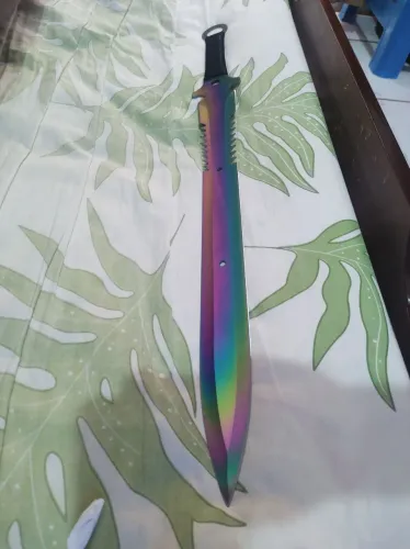 Katana facão 70 cm afiada com bainha 