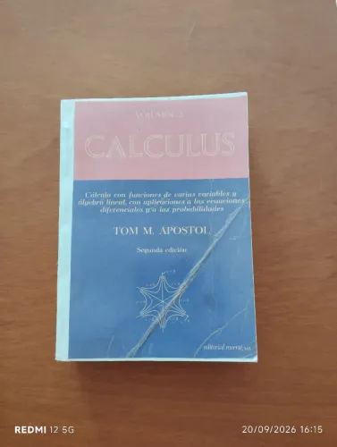 Calculus V2 -  Tom M. Apostol -  Editorial Reverté.