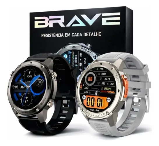 Smartwatch Wearzone Brave Prova De Água Gps Strava Whatsapp