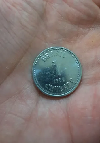 Moeda colecionador 1 cruzado 1986