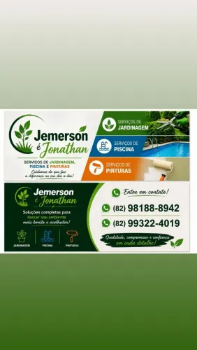 Manutenção em jardim, piscinas e pinturas.