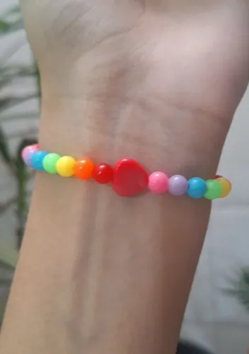 Bracelete de miçangas artesanal personalizado e pronta entrega