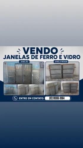 JANELAS DE FERRO E VIDRO