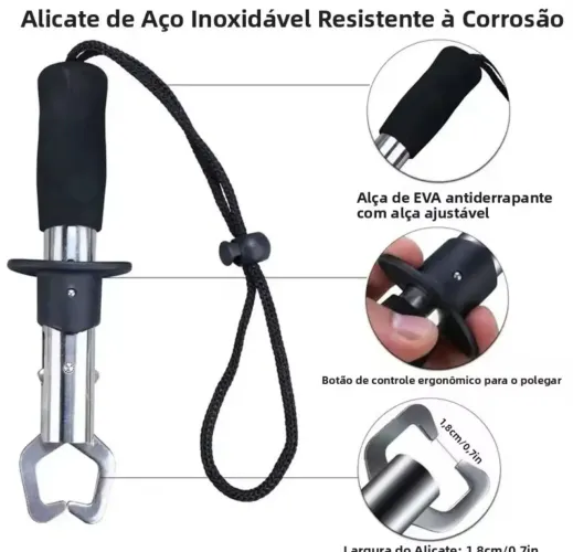 Pinça de peixe + alicate cortador