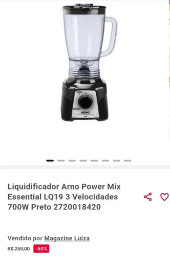 Liquidificador arno 