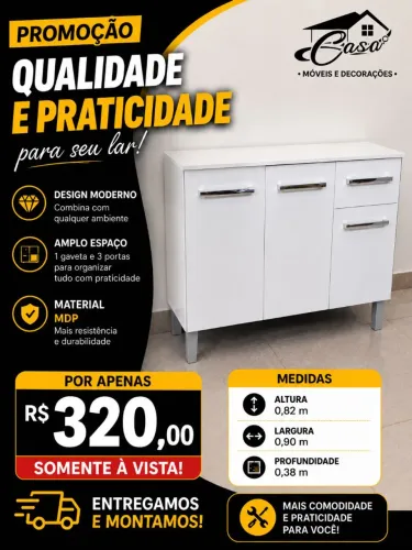 Balcão R$ 320,00
