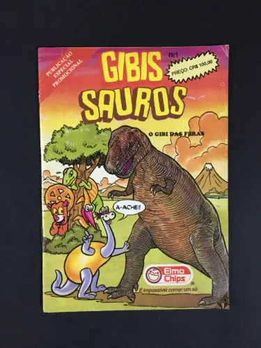 Gibis Sauros - O Gibi Das Feras N° 1 Revistinha Hq da Elma Chips 1991