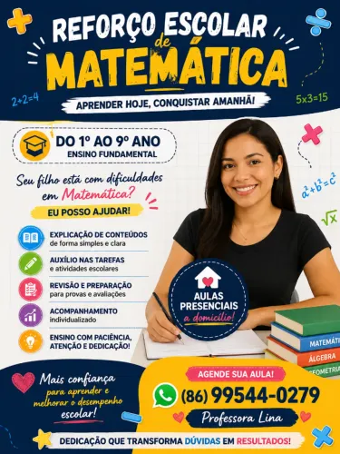 Reforço escolar de matemática