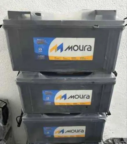 BATERIA MOURA 150 AMPERES - SEMINOVA - ENTREGO A DOMICÍLIO - PASSO CARTÃO