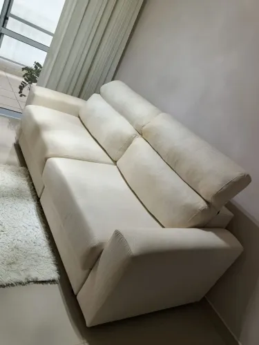 Sofá em Linho Cru 2,20m Impecável 