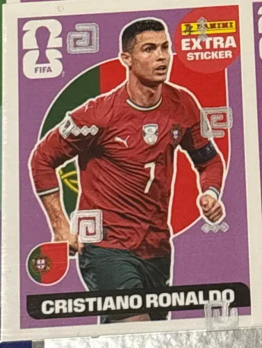 Extra Sticker Panini - CR7 lilás Legend
