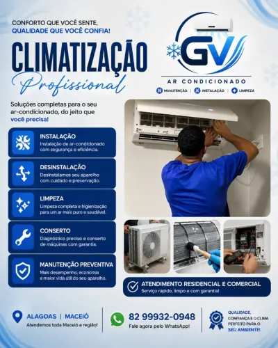 Instalação e manutenção de Ar-condicionado em Maceió