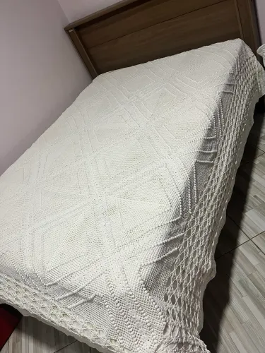 Colcha crochê