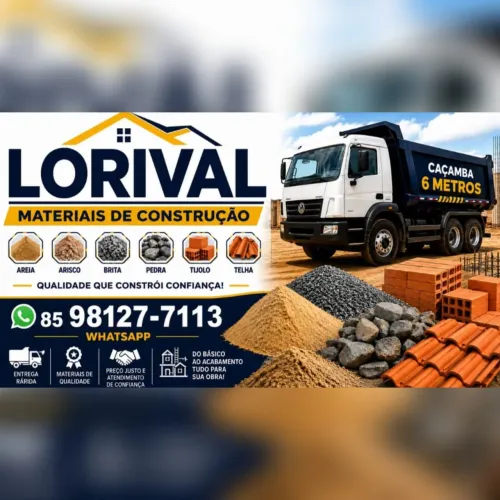 Areia, Arisco, Brita, Pedra, Tijolo, Telha, matérias em geral