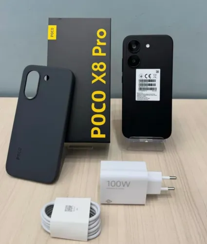 Telefone Lançamento - 512/08 - Preto Poco X8 Pro - Pagamento por aproximação 