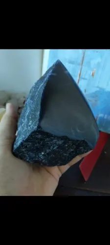 Arte em pedra azul escuro rocha coleção 972g