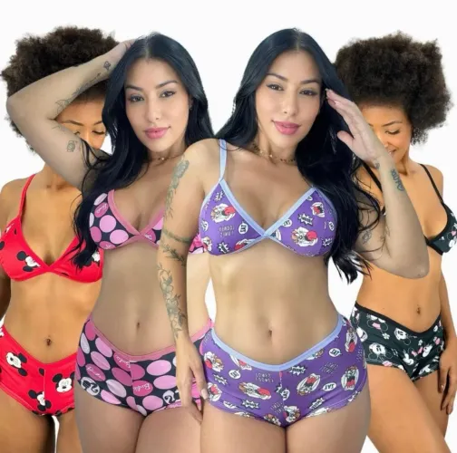 Conjunto Calesson Sutia Shortinho Estampado.
