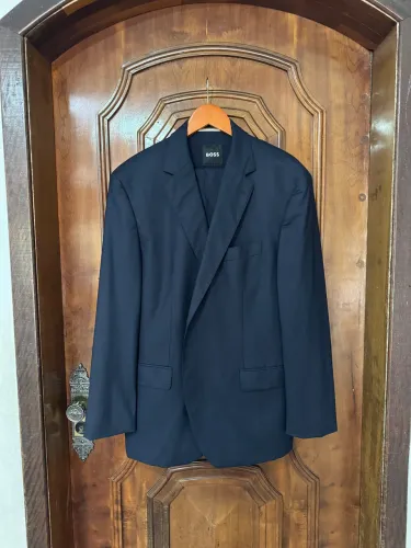 Terno Boss regular fit dark blue