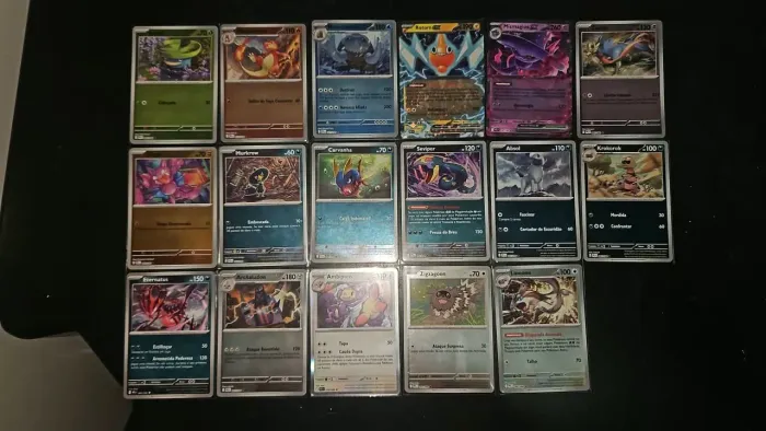 Lote 18 Cartas Pokémon TCG - Mismagius E Rotom Ex + 15 Foil