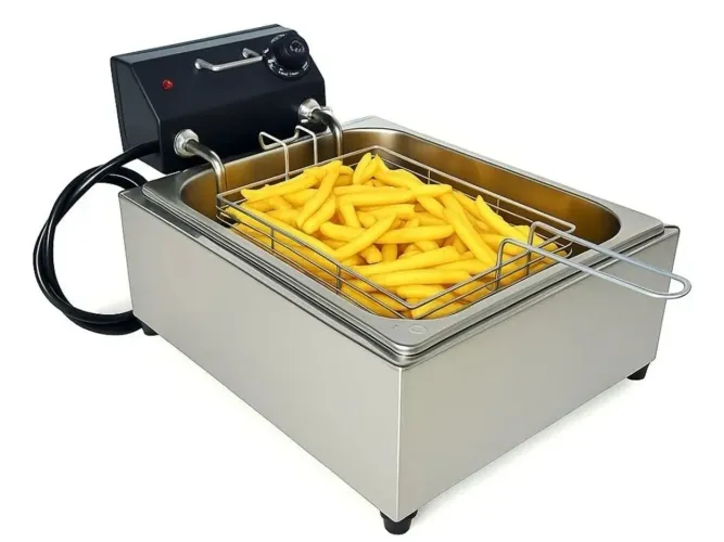 Fritadeira eletrônica industrial Aço Inox 5L