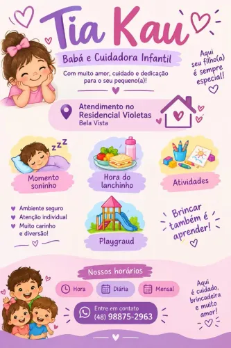? Tia Kau - Babá e Cuidadora Infantil ?<br>
