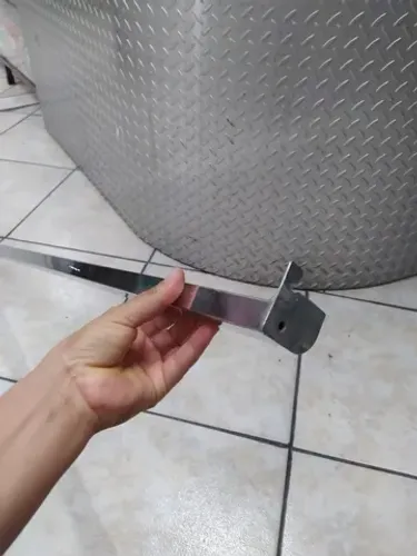 Barra/régua cromada para cremalheira/ trilho