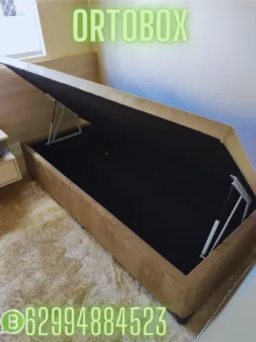 Cama Box Baú Solteirão no corino e no suede