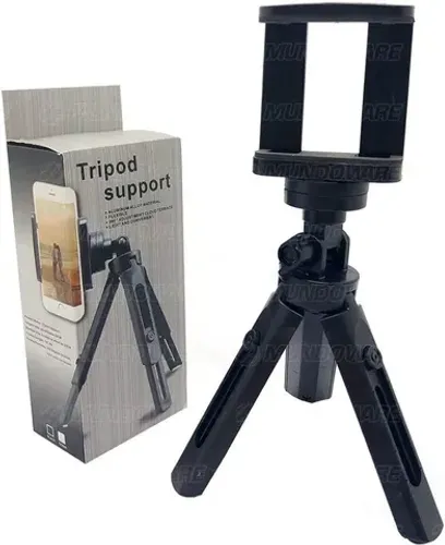 Tripé Tripod Support para Câmeras e Celular - Vertical E Horizontal