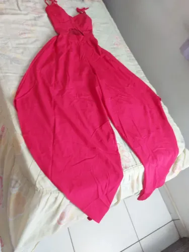 Macacão Longo rosa