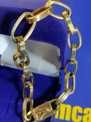 Pulseira Ouro 18 Kilates 14.50 Gramas 8 mm Oca                                            