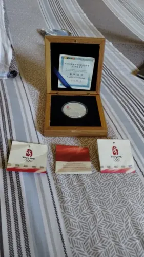 Medalha De Prata Oficial Olimpíadas Beijing - China 2008 #av (Usado)