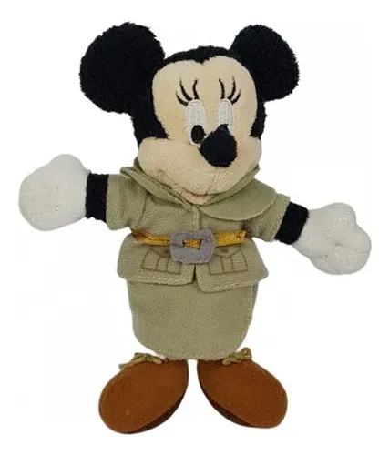 Pelúcia Minnie Mouse Safari Disney Store 14 Cm