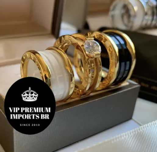 Anel bvlgari 20 milesimos de ouro 18k