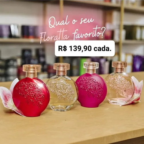 Perfume Floratta - 3 opções - R$ 100 cada