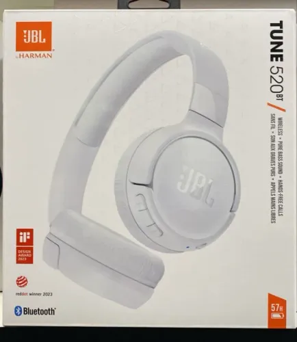 Fone De Ouvido JBL, Tune 520bt, Bluetooth - Branco Loja Coimbra Computadores Entregamos 
