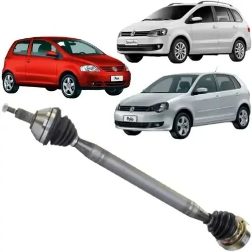 Semi eixo direito Fox, Spacefox 1.6 2004 2005 2006 a 2015 polo1.6 2003 2004 a 2014