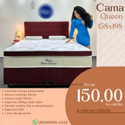 CAMA BOX QUEEN 158X198
