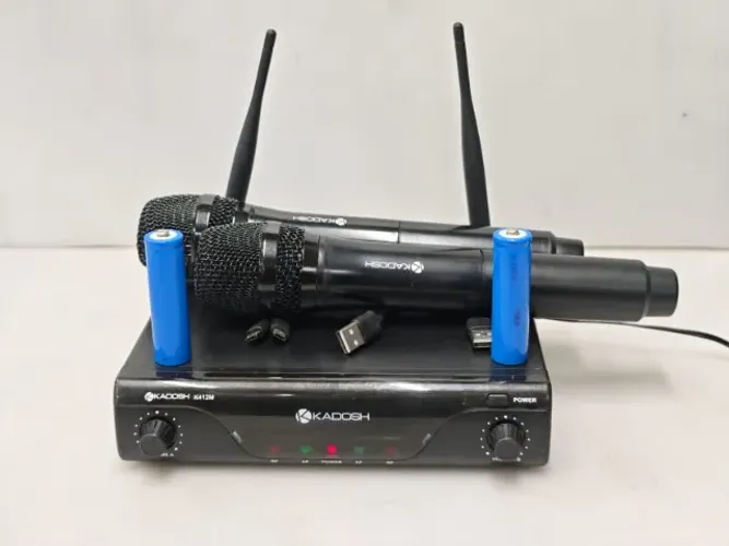 Microfone Kadosh K-412m Dinâmico Com Bateria Recarregável!!