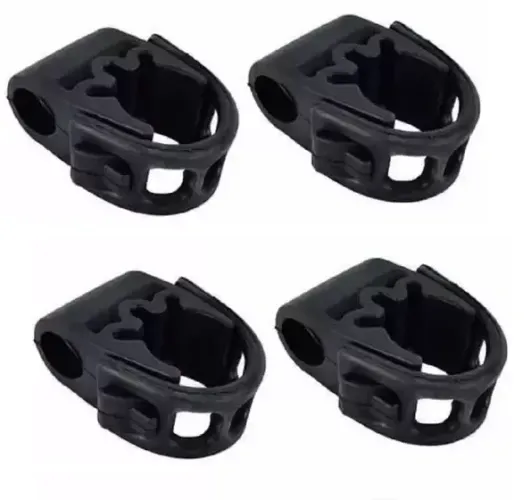 Kit Borracha 7/8 polegada com Alça para Porta Bike (4 Peças) 