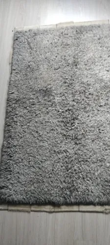 Tapete felpudo cinza para sala ou quarto,(1,0x1,40)